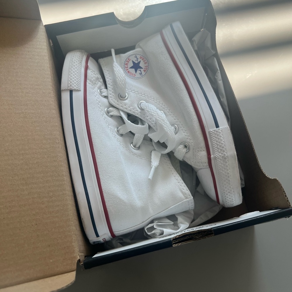 Converse Infant White Sneakers